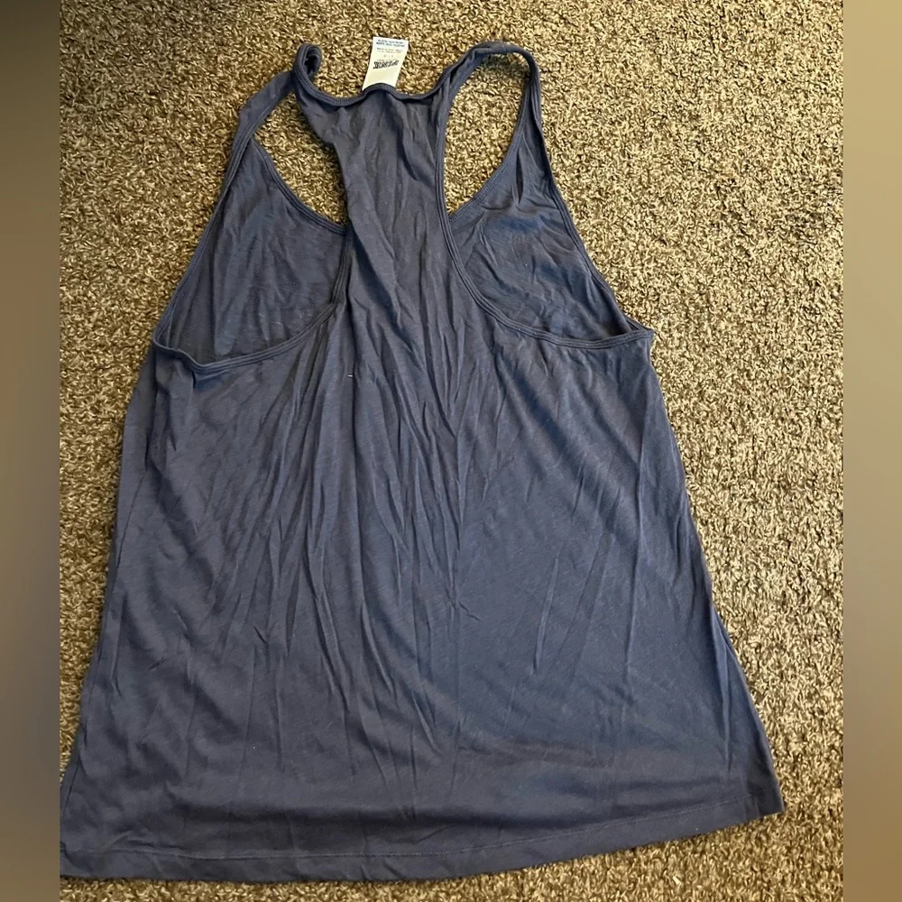 PINK American Flag Palm Tree Tank Top - Picture 2 of 2